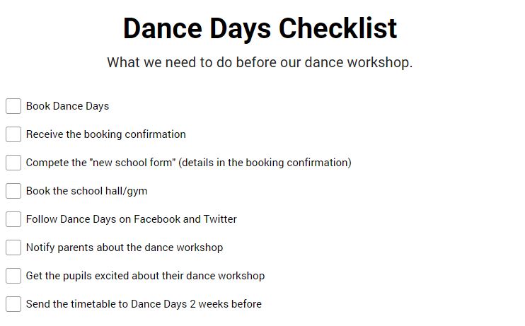 Getting Ready To Dance - Dance Days Blog